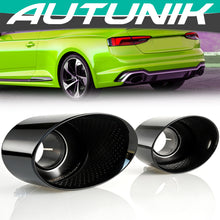 65mm Inlet Oval Exhaust Tips for Audi A3 A4 A5 A6 A7 Up To RS3 RS4 RS5 RS6 RS7