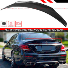 For 2017-2023 Mercedes E-Class W213 Sedan PSM-Style Highkick Carbon Fiber Rear Trunk Spoiler