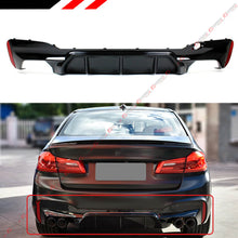 M5 Style Glossy Black Rear Diffuser For 2017-2023 BMW G30 5 Series 530i 540i W/ M Sport Bumper