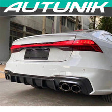 S7 Style Rear Diffuser w/ Black Exhaust Tips for Audi A7 C8 S-line S7 2019-2025 di85