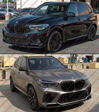 For 2020-2023 BMW F95 X5M Pre-LCI ST Style Carbon Fiber Front Bumper Lip Splitter