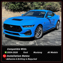 For 2024-2026 Ford Mustang S650 GT Coupe V2 Winglet Black Side Skirt Extension Splitter