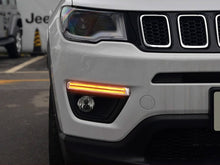 Pair Front bumper Fog lamps Parking Lights For 2017-2020 Jeep Compass LED DRL