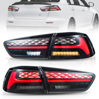 New Updated LED Tail lights Smoked For 2008-2020 Mitsubishi Lancer