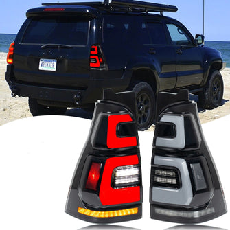 LED Tail Lights for Toyota 4Runner 4th GEN 2003-2009 Sequential Animation Rear Lamps