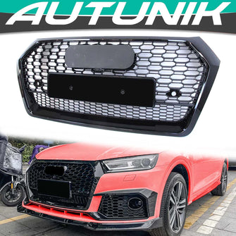 Honeycomb Front Mesh Grille for 2018-2020 AUDI Q5 SQ5 fg242