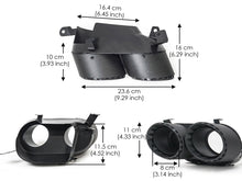 AK Style Carbon Fiber Exhaust Tips Muffler Pipe For BMW X5 G05 X6 G06 X7 G07 2019-2026 Pair