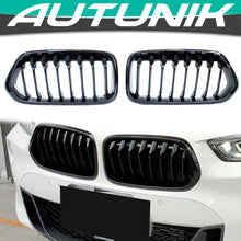 Gloss Black Front Kidney Grille For BMW X2 F39 2018-2023