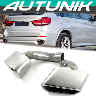 Muffler Tailpipe Exhaust Pipe Muffler Tips for BMW X5 F15 35i M-Sport 2014-2018