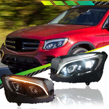 LED Headlights DRL for Mercedes Benz GLC W253 X253 GLC300 GLC350 2016-2019