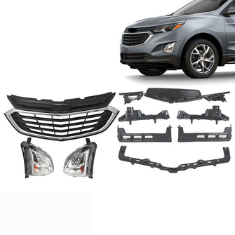 9pcs Front Grille Fog Light Bracket Support For Chevrolet Equinox 2018-2020