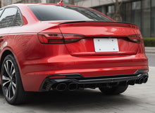 Gloss Black Rear Diffuser w/ Exhaust Tips For 2021–2024 Audi A4 B9.5
