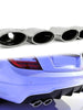 Chrome Exhaust Tips 65mm Inlet for  Mercedes