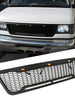 Black Front Bumper Upper Grille w/ LED Lights fit for 2003-2007 Ford E150 E250 E350