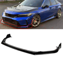 Gloss Black Front Lip Splitter For 2022-2024 Honda Civic Type-R Conversion Bumper