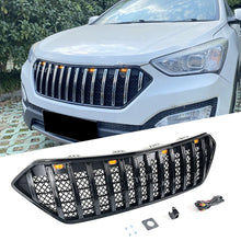 Chrome / Black Front Bumper Upper Grille Mesh Grill fit for Hyundai Santa Fe 2013-2016