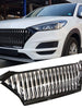 Black / Chrome Front Bumper Upper Grille Radiator Fit For Hyundai Tucson 2019-2021