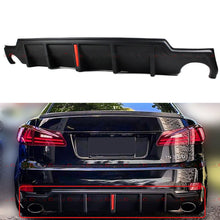 Matte Black For 2006-2013 Lexus IS250 IS350 Rear Bumper Diffuser w/ LED Brake Light