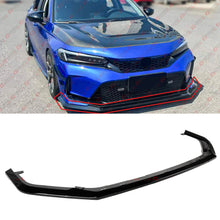 Gloss Black Front Lip For 2022-2024 Honda Civic Type-R Conversion Bumper