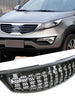 Chrome / Black Front Bumper Upper Grille fit for Kia Sportager 2012-2015