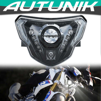 1PCS Motorcycle LED Front Headlight Assembly with Angel Eye Fit For G310GS/G310R