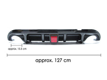 Gloss Black Rear Bumper Diffuser w/ Brake Light For 2014-2017 Infiniti Q50