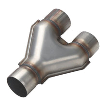 Welded Exhaust Tip Y-Pipe 2.5" Dual Inlet/2.5"inch Single Outlet Stainless Steel