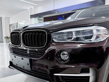 For 2014-2018 BMW X5 F15 X6 F16 Gloss Black LED Light Front Kidney Grille Upper Grill Radiator