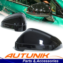 Gloss Black Side Mirror Cover Caps Replacement Fit Audi A4 A5 S4 S5 RS5 B9 2017-2025 Without Assist