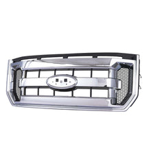 Front Bumper Chrome Grille Grill Assembly For 2015-2017 Ford F-150 w/o Parking Sensor