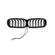 For 2021-2023 BMW 5Series G30 G31 LCI Front Bumper Kidney LED Light Grille Grill Gloss Black