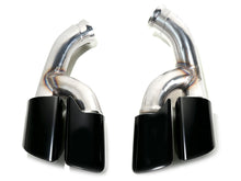 Square Exhaust Pipe Tips Black fit for Porsche Cayenne Base 2015 2016 2017 2018