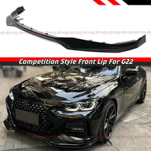 For 2020-2025 BMW G22 G23 4 Series M-Sport CS Style Gloss Black Front Bumper Lip Spoiler Splitter
