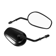 Chrome & Matt Black Rear View Mirrors for Harley Davidson