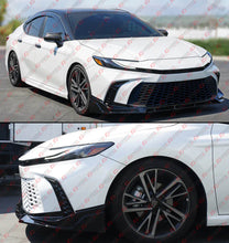 Gloss Black 3-Piece Front Bumper Lip Splitter For 2025-2026+ Toyota Camry SE XSE