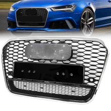 Chrome Frame Grill For 2012-2015 Audi A6/S6 C7 RS6 Style Front Mesh Honeycomb Grille