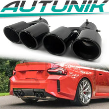 Gloss Black Exhaust Tips Tailpipe for BMW G23 M440i G20 M340i G42 M240i 2020-2025