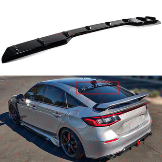 Gloss Black Rear Window Roof Spoiler Wing For 2022-2024 Honda Civic Hatchback