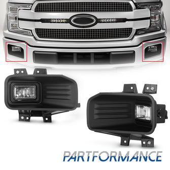 For 2018-2020 Ford F-150 Halogen Fog Lights Driving Lamps Left Right Side 2pcs