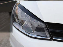 Black Headlight Eyebrow Eyelid Cover Trim For VW Golf 7 GTI TSI TDI MK7 MK7.5 vw162