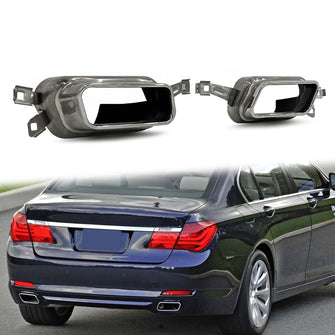 Chrome Quad Exhaust Tips Replace for BMW 760 F01 F02 M-Sport 2009-2015