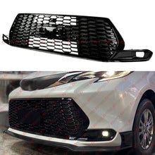 Gloss Black Honeycomb Front Bumper Grille Conversion for Sienna LE XLE 2021-2025