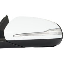 White Left Driver Side Mirror w/ Blind Spot for 2014-2020 Mercedes W222 S450 S500 S550 Sedan