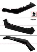 For 2020-2025 Corvette C8 Z51 Z07 Stingray Coupe Convertible Canard Style Gloss Black Front Bumper Lip Splitter