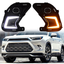 LED DRL Fog Light Kit w/ Turn Driving Light For 2024-2025 Toyota Grand Highlander