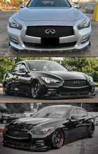 Carbon Fiber Front Bumper Lip Splitter Kit for Infiniti Q50 Base Premium 2014-2017