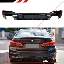 M5 Style Glossy Black Rear Diffuser For 2017-2023 BMW G30 5 Series 530i 540i W/ M Sport Bumper