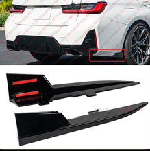For 2019-2025 BMW G20 330i M340i M Sport Gloss Black Rear Bumper Winglet Extension