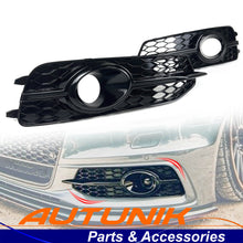 Honeycomb Fog Light Lamp Cover Grille Fit Fit 12-15 Audi A6 C7 S-Line S6 Bumper