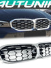 Chrome Diamond Front Grill Honeycomb for BMW G20 M340i 330i 2023 2024